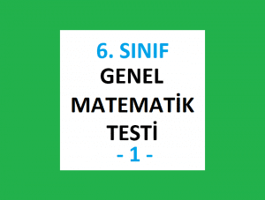 6. Sınıf Genel Matematik Testi