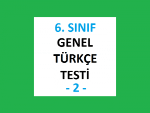 6. Sınıf Genel Türkçe Testi -2-