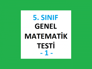 5. Sınıf Genel Matematik Testi