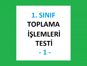 1. Sınıf Toplama İşlemleri Testi