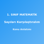 1. Sınıf Matematik Sayıları Karşılaştıralım Konu Anlatımı