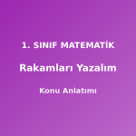 1. Sınıf Matematik Rakamları Yazalım Konu Anlatımı