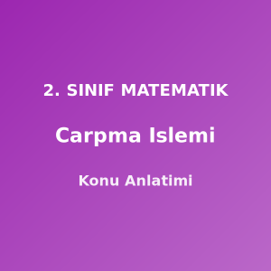 Çarpma İşlemi 2. Sınıf Matematik Konu Anlatımı