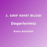 2. Sınıf Değerlerimiz Konu Anlatımı