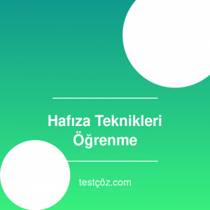 Hafıza Teknikleri: Öğrendiğinizi Unutmayın