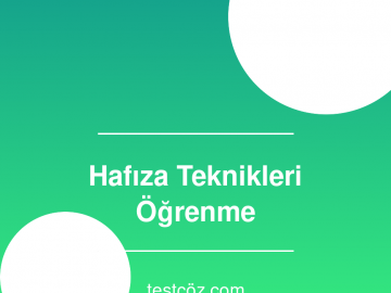 Hafıza Teknikleri: Öğrendiğinizi Unutmayın