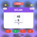 Bölme Oyunu - 3. 4. Sınıf Ücretsiz Online Matematik