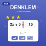 Denklem Oyunu - 7. ve 8. Sınıf Matematik