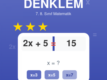 Denklem Oyunu - 7. ve 8. Sınıf Matematik