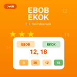 EBOB EKOK Oyunu - 6. 7. ve 8. Sınıf Matematik