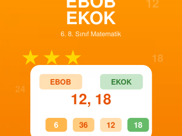 EBOB EKOK Oyunu - 6. 7. ve 8. Sınıf Matematik