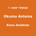 Okuma ve Anlama Becerileri - 7. Sınıf Türkçe Konu Anlatımı