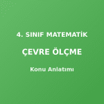 4. Sınıf Matematik Çevre Ölçme Konu Anlatımı