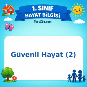 1. Sınıf Hayat Bilgisi Güvenli Hayat (2) Görseli