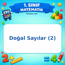 1. Sınıf Matematik Doğal Sayılar (2) Görseli