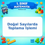1. Sınıf Matematik Doğal Sayılarda Toplama İşlemi Görseli