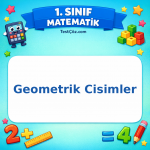 1. Sınıf Matematik Geometrik Cisimler Görseli