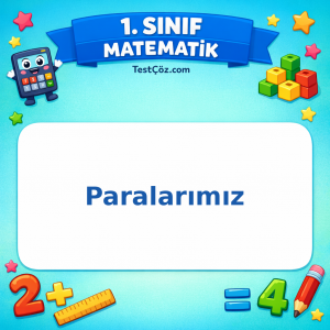 1. Sınıf Matematik Paralarımız Görseli