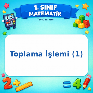 1. Sınıf Matematik Toplama İşlemi Testi (1) Görseli