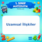 1. Sınıf Matematik Uzamsal İlişkiler Görseli