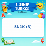 1. Sınıf Türkçe 5N1K (3) Görseli