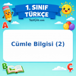 1. Sınıf Türkçe Cümle Bilgisi (2) Görseli