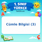 1. Sınıf Türkçe Cümle Bilgisi (3) Görseli