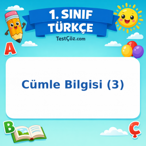1. Sınıf Türkçe Cümle Bilgisi (3) Görseli