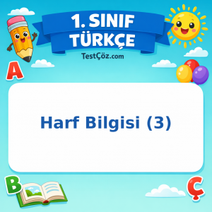 1. Sınıf Türkçe Harf Bilgisi (3) Görseli