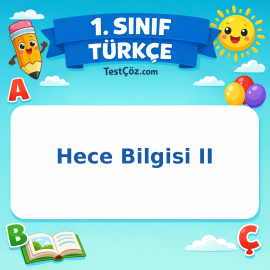 1. Sınıf Hece Bilgisi Testi II Görseli
