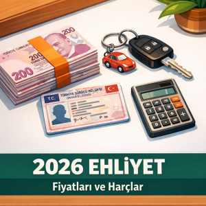 2026 Ehliyet Fiyatları: Harç, Kurs ve Sınav Ücretleri (Güncel Tablo)