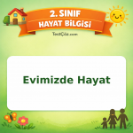 2. Sınıf Hayat Bilgisi Evimizde Hayat Testi Görseli
