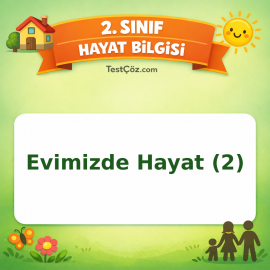 2. Sınıf Hayat Bilgisi Evimizde Hayat (2) Testi Görseli