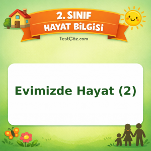 2. Sınıf Hayat Bilgisi Evimizde Hayat (2) Testi Görseli