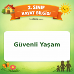 2. Sınıf Hayat Bilgisi Güvenli Yaşam Testi Görseli