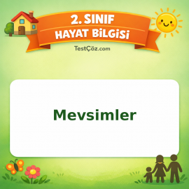 2. Sınıf Hayat Bilgisi Mevsimler Testi Görseli