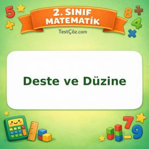 2. Sınıf Matematik Deste ve Düzine Testi Görseli