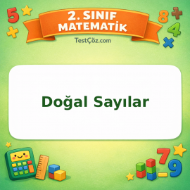 2. Sınıf Matematik Doğal Sayılar Testi Görseli