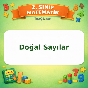 2. Sınıf Matematik Doğal Sayılar Testi Görseli