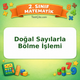 2. Sınıf Matematik Doğal Sayılarla Bölme İşlemi Testi Görseli