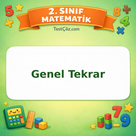 2. Sınıf Matematik Genel Tekrar Testi Görseli