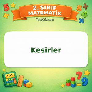 2. Sınıf Matematik Kesirler Testi Görseli