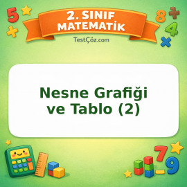 2. Sınıf Matematik Nesne Grafiği ve Tablo (2) Testi Görseli