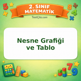 2. Sınıf Matematik Nesne Grafiği ve Tablo Testi Görseli