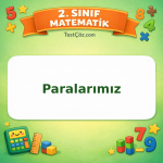 2. Sınıf Matematik Paralarımız Testi Görseli