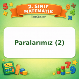 2. Sınıf Matematik Paralarımız (2) Testi Görseli