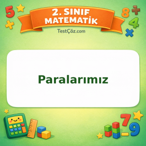 2. Sınıf Matematik Paralarımız Testi Görseli