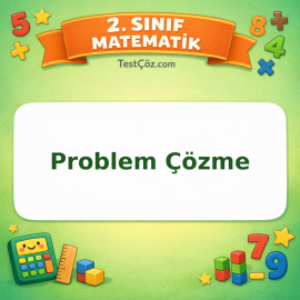 2. Sınıf Matematik Problem Çözme Testi Görseli
