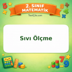 2. Sınıf Matematik Sıvı Ölçme Testi Görseli