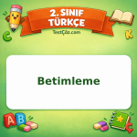 2. Sınıf Türkçe Betimleme Testi Görseli